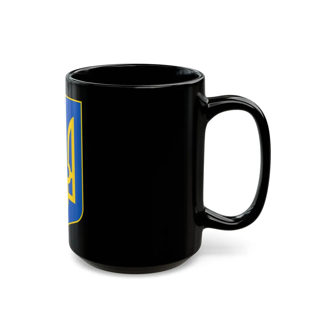 Lesser Coat of Arms of Ukraine - Black Coffee Mug-Go Mug Yourself