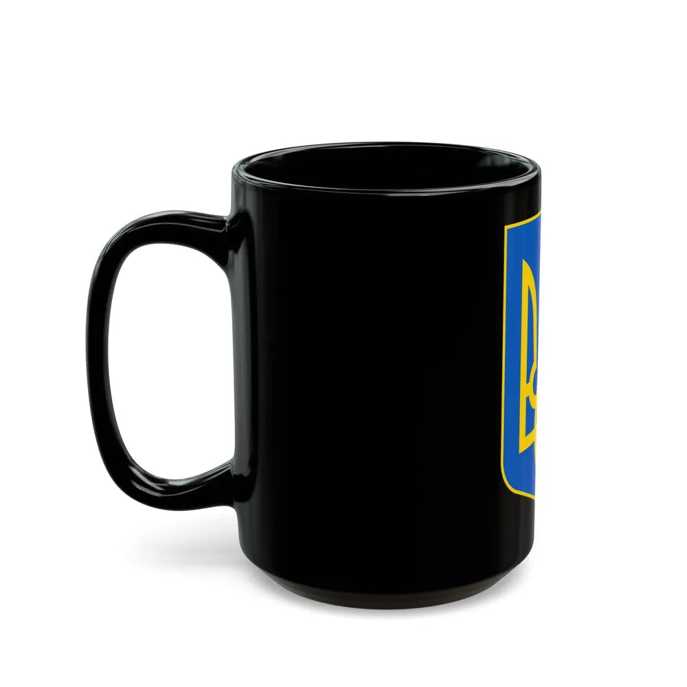 Lesser Coat of Arms of Ukraine - Black Coffee Mug-Go Mug Yourself