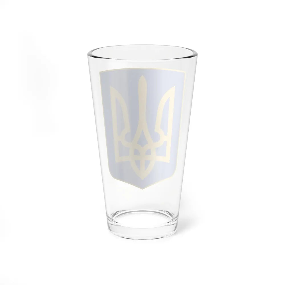 Lesser Coat of Arms of Ukraine - Pint Glass 16oz-Go Mug Yourself