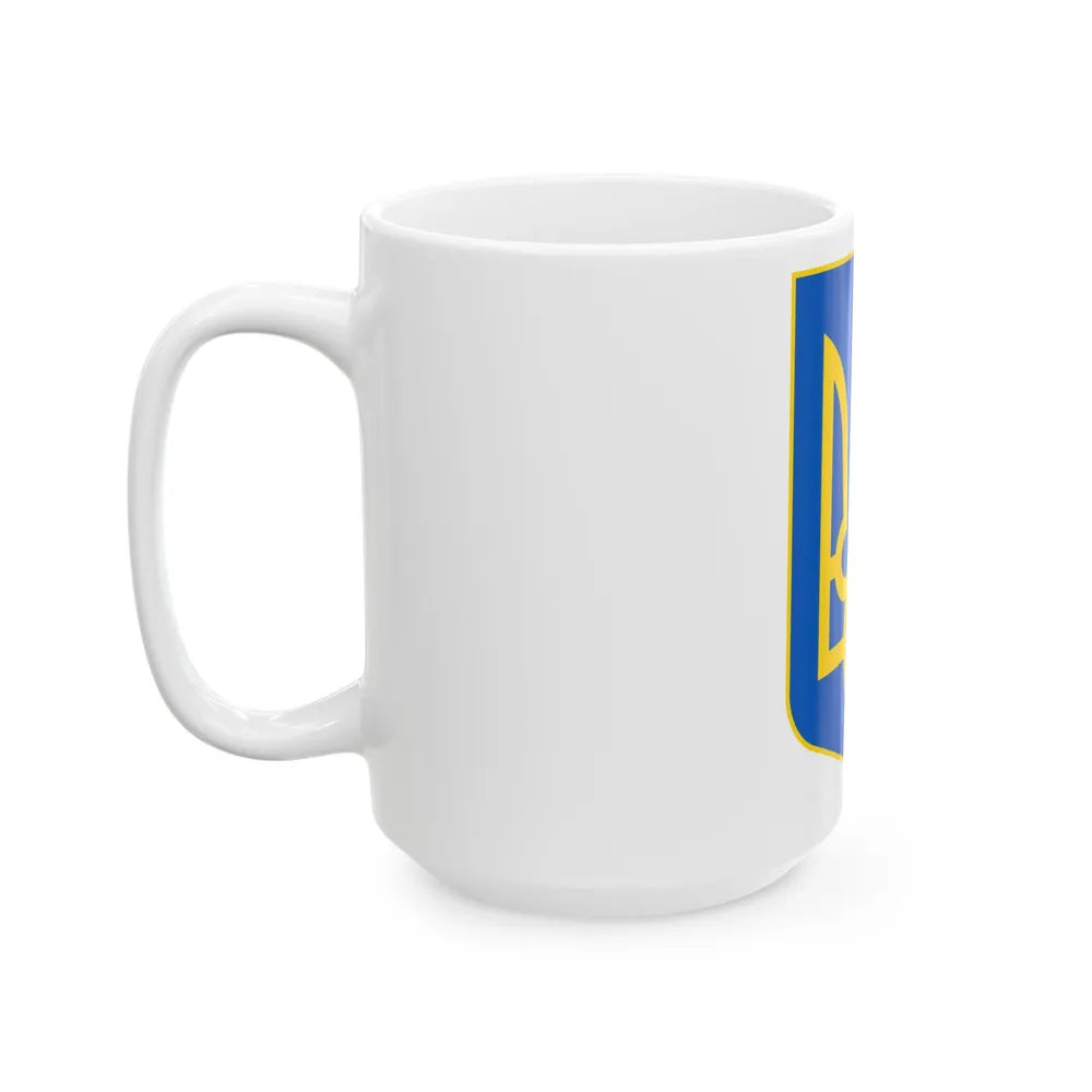 Lesser Coat of Arms of Ukraine - White Coffee Mug-Go Mug Yourself