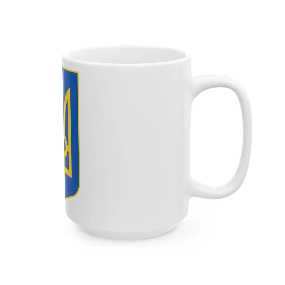 Lesser Coat of Arms of Ukraine - White Coffee Mug-Go Mug Yourself