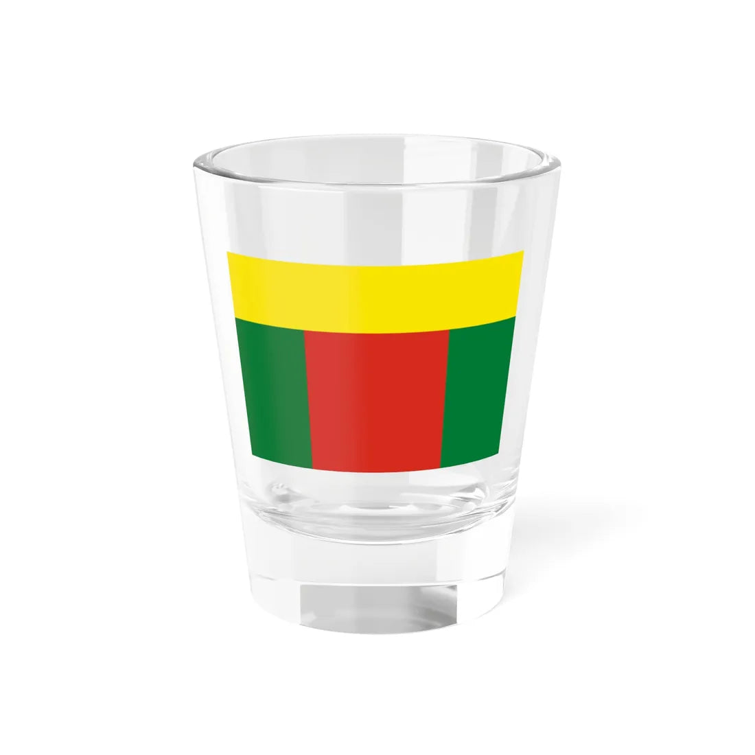 Lesser Flag of Bolivia 1826-1831 (Bolivia) Shot Glass 1.5oz 1.5oz - Go Mug Yourself