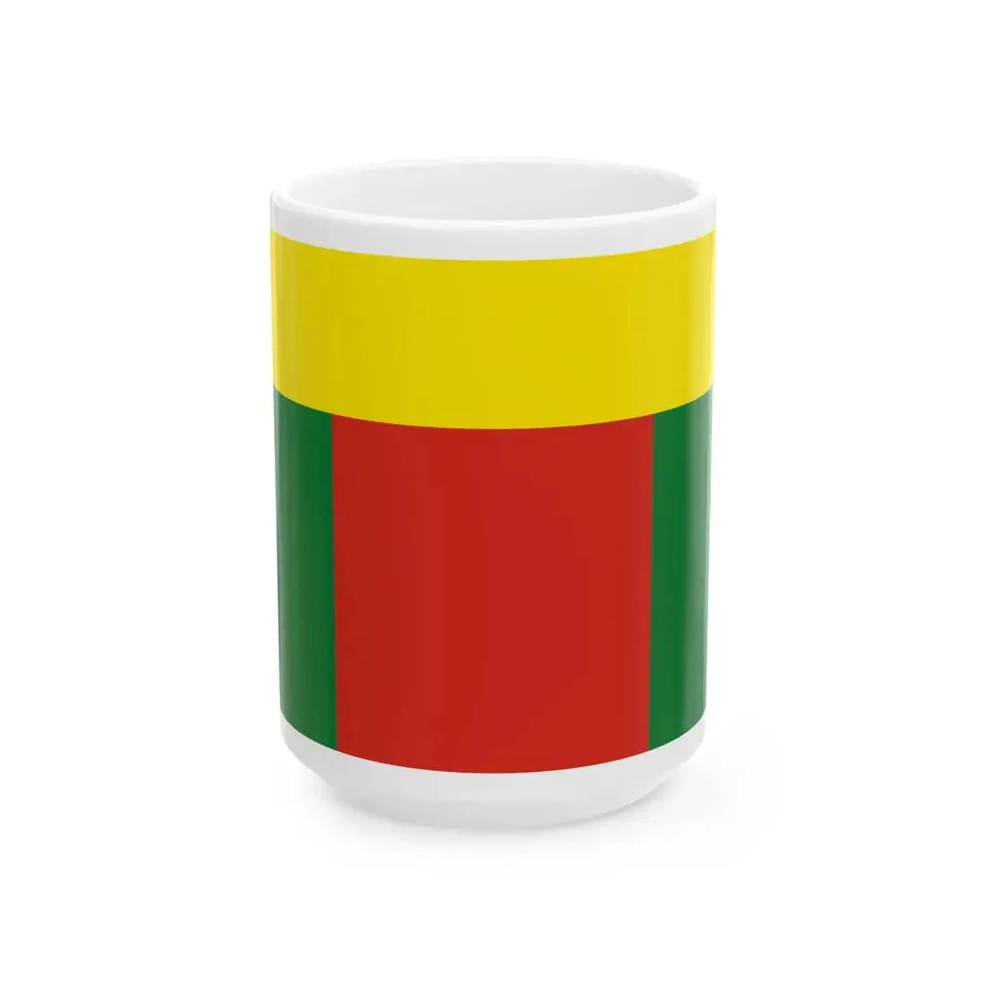 Lesser Flag of Bolivia 1826-1831 (Bolivia) White Coffee Mug 15oz - Go Mug Yourself