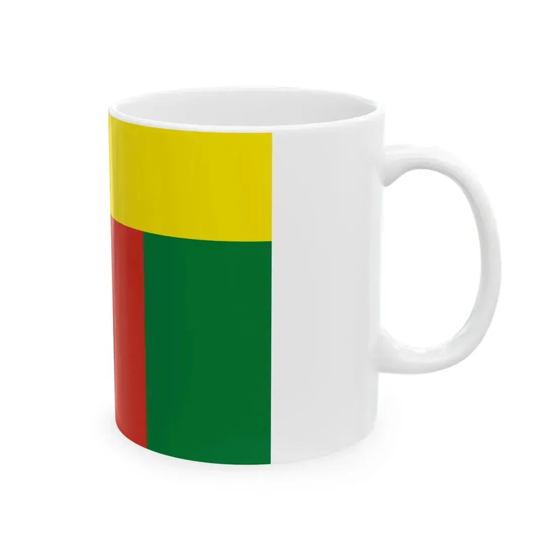 Lesser Flag of Bolivia 1826-1831 (Bolivia) White Coffee Mug - Go Mug Yourself
