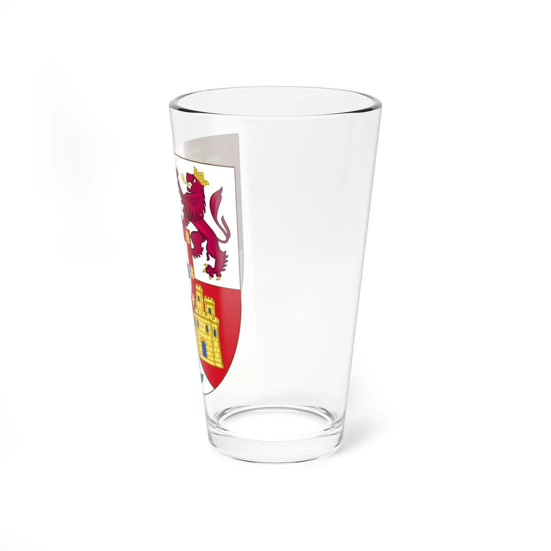 Lesser Royal Arms of Spanish Monarch Portuguese Inescutcheon (Spain) (Coat of Arms) Pint Glass 16oz - Go Mug Yourself