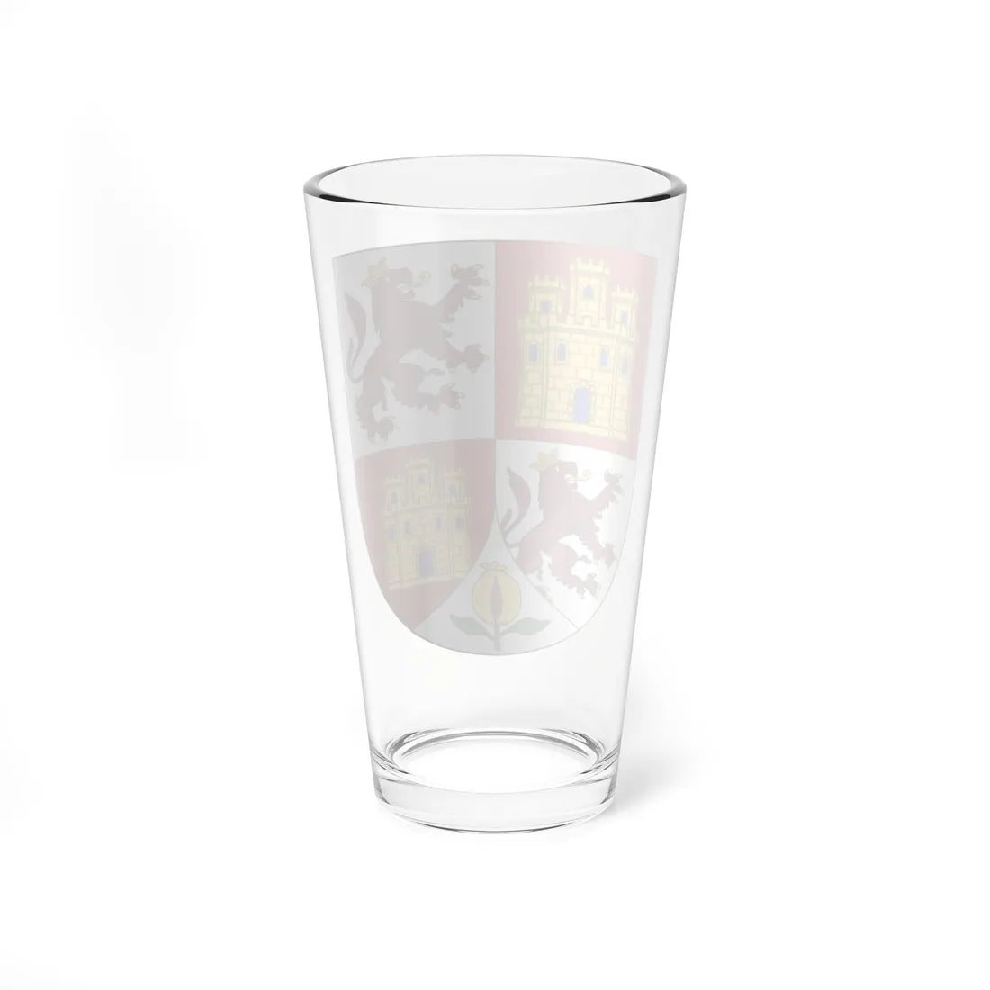 Lesser Royal Arms of the Spanish Monarch c.1504-1700 (Spain) (Coat of Arms) Pint Glass 16oz - Go Mug Yourself
