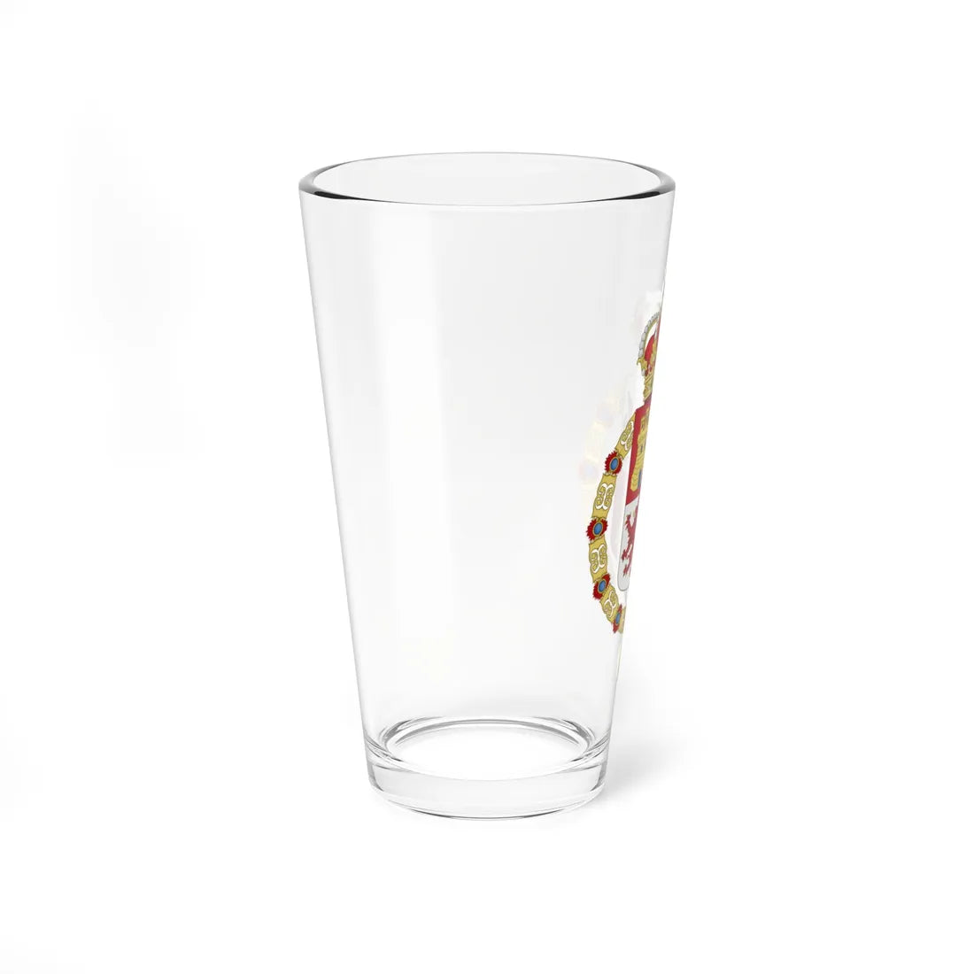 Lesser Royal Coat of Arms of Spain 1700-1868 and 1834-1930 Golden Fleece Variant (Spain) (Coat of Arms) Pint Glass 16oz - Go Mug Yourself