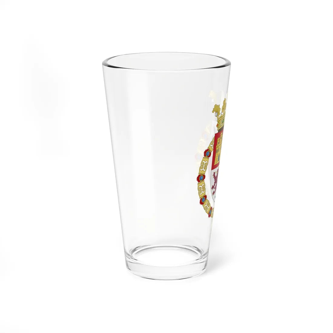 Lesser Royal Coat of Arms of Spain c.1504-1580 (Spain) (Coat of Arms) Pint Glass 16oz - Go Mug Yourself