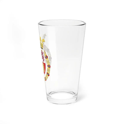 Lesser Royal Coat of Arms of Spain c.1504-1580 (Spain) (Coat of Arms) Pint Glass 16oz - Go Mug Yourself