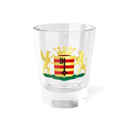 Lessines wapen HRVA 1818 (Belgium) (Coat of Arms) Shot Glass 1.5oz 1.5oz - Go Mug Yourself