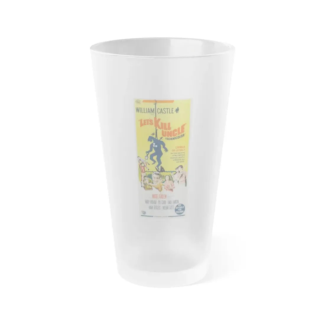 LET'S KILL UNCLE (2) 1966 Movie Poster - Frosted Pint Glass 16oz 16oz Frosted - Go Mug Yourself