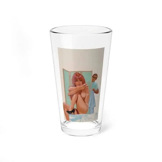 Let's Play, Doctor! paperback cover, 1973 - Pint Glass 16oz 16oz - Go Mug Yourself