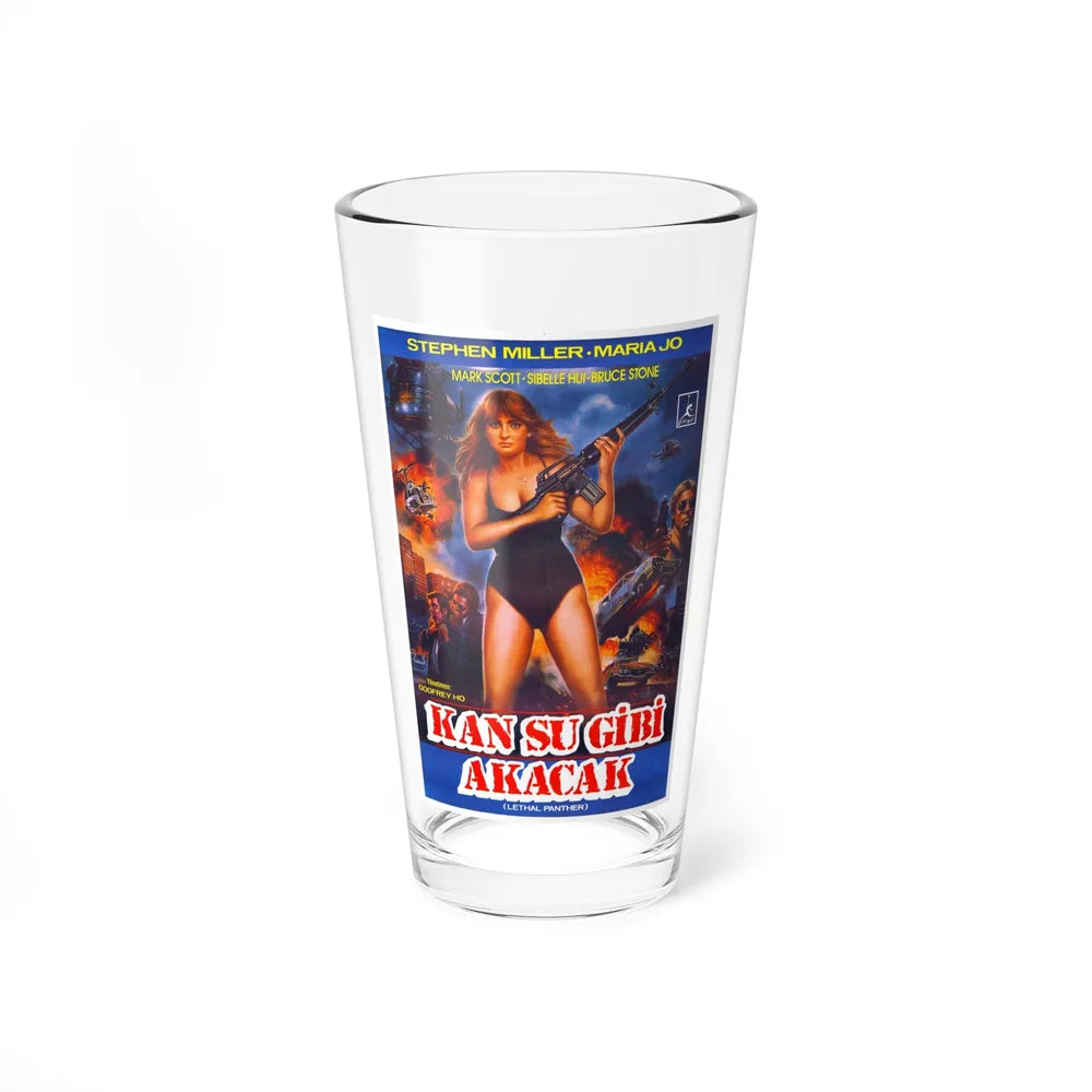 LETHAL PANTHER 1990 Movie Poster - Pint Glass 16oz-16oz-Go Mug Yourself