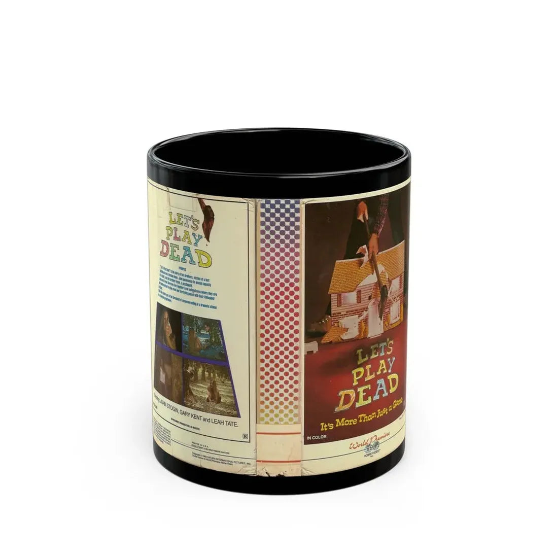 LETS PLAY DEAD (VHS COVER) - Black Coffee Mug 11oz - Go Mug Yourself