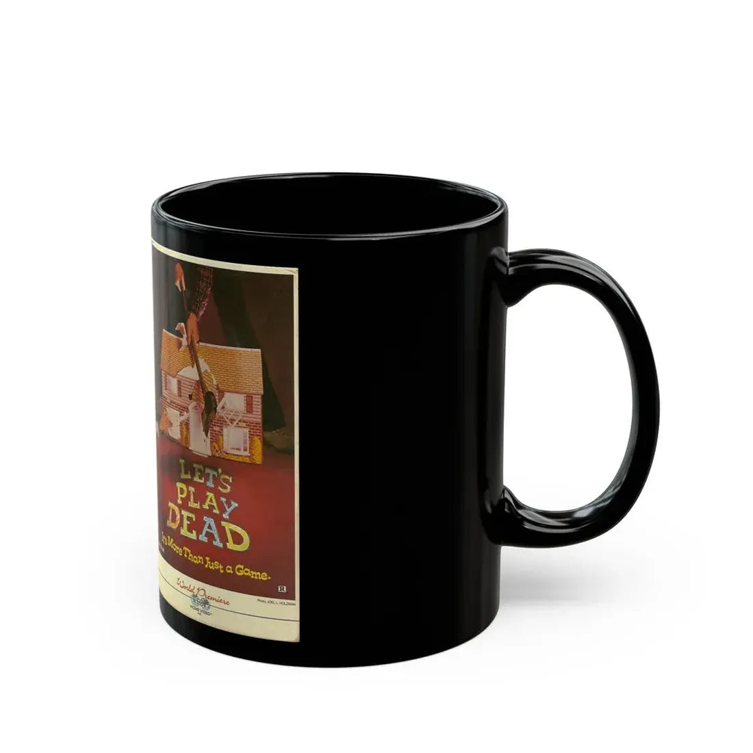 LETS PLAY DEAD (VHS COVER) - Black Coffee Mug - Go Mug Yourself