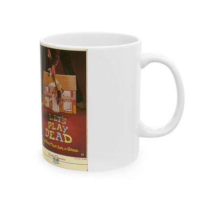 LETS PLAY DEAD (VHS COVER) - White Coffee Mug-Go Mug Yourself