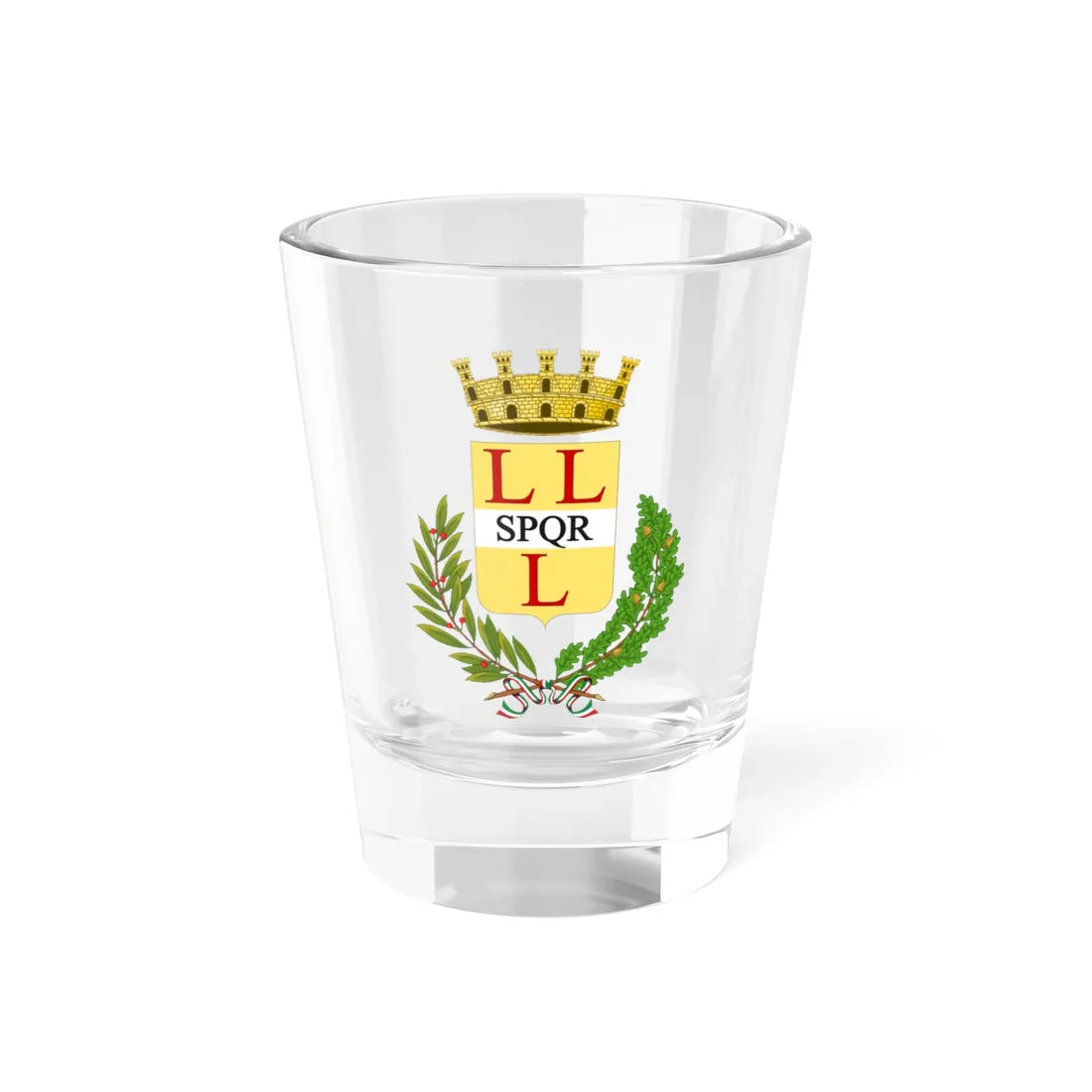 Lettere Italia-Stemma (Italy) (Coat of Arms) Shot Glass 1.5oz 1.5oz - Go Mug Yourself