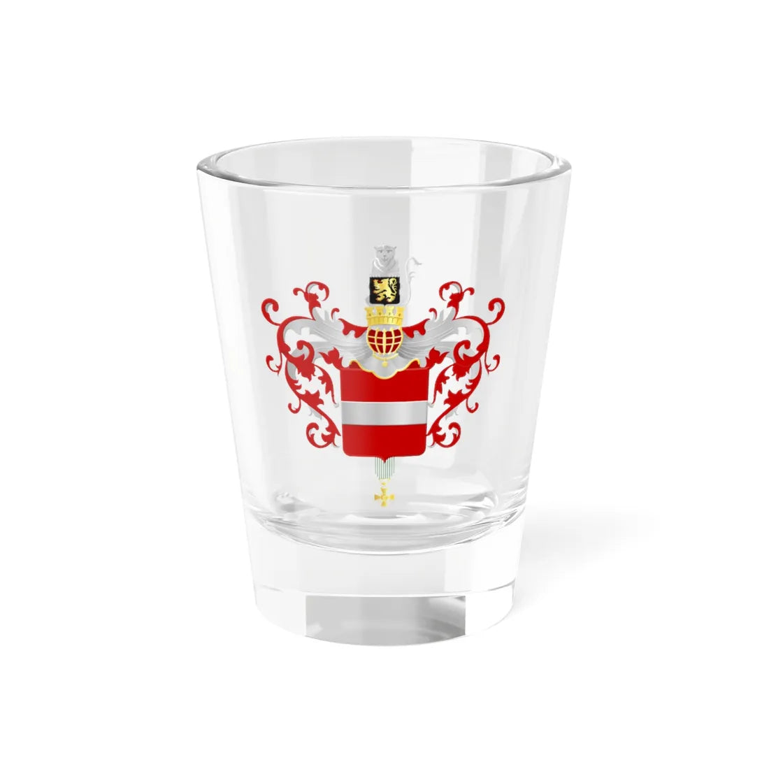 Leuven wapen (Belgium) (Coat of Arms) Shot Glass 1.5oz 1.5oz - Go Mug Yourself