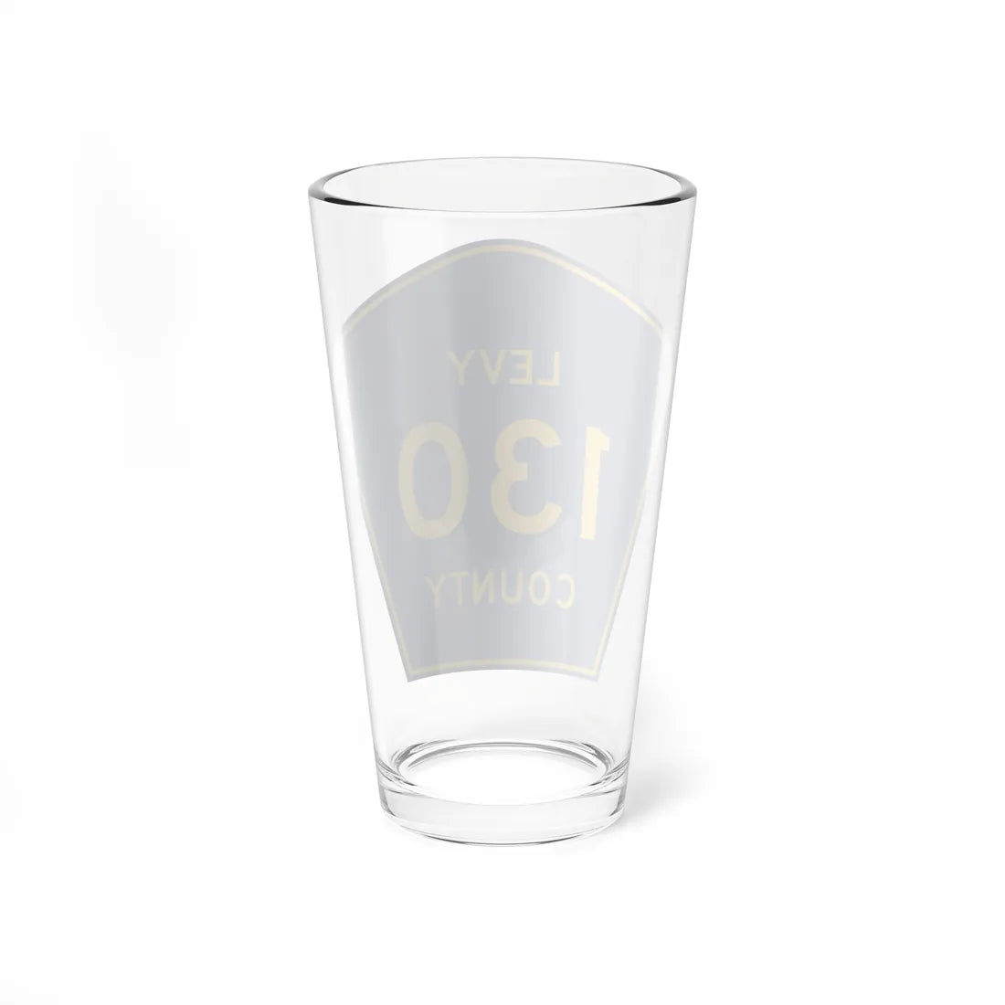 Levy County 130 (Florida) (Road Sign) Pint Glass 16oz - Go Mug Yourself