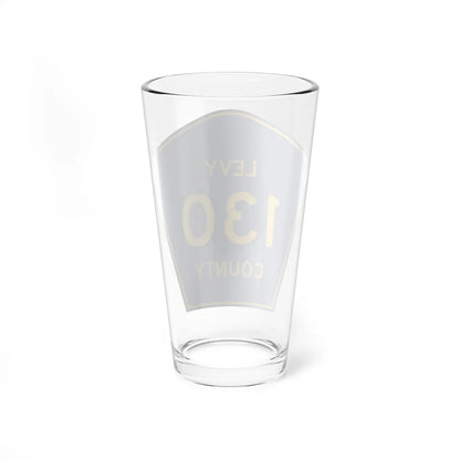 Levy County 130 (Florida) (Road Sign) Pint Glass 16oz - Go Mug Yourself