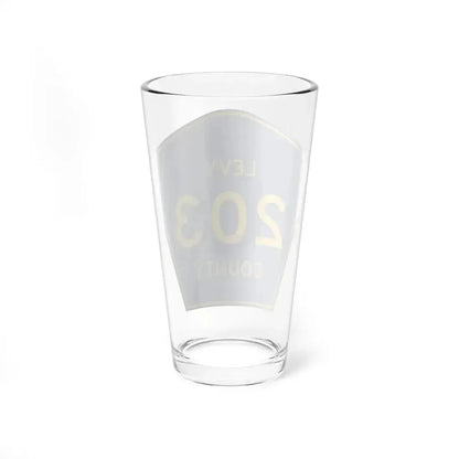 Levy County 203 (Florida) (Road Sign) Pint Glass 16oz - Go Mug Yourself