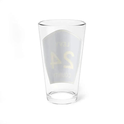 Levy County 24 (Florida) (Road Sign) Pint Glass 16oz - Go Mug Yourself