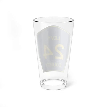 Levy County 24 (Florida) (Road Sign) Pint Glss 16oz - Go Mug Yourself