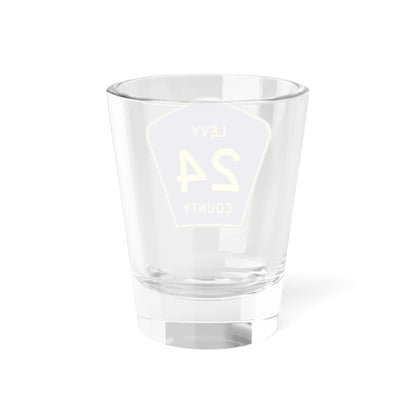 Levy County 24 (Florida) (Road Sign) Shot Glass 1.5oz - Go Mug Yourself