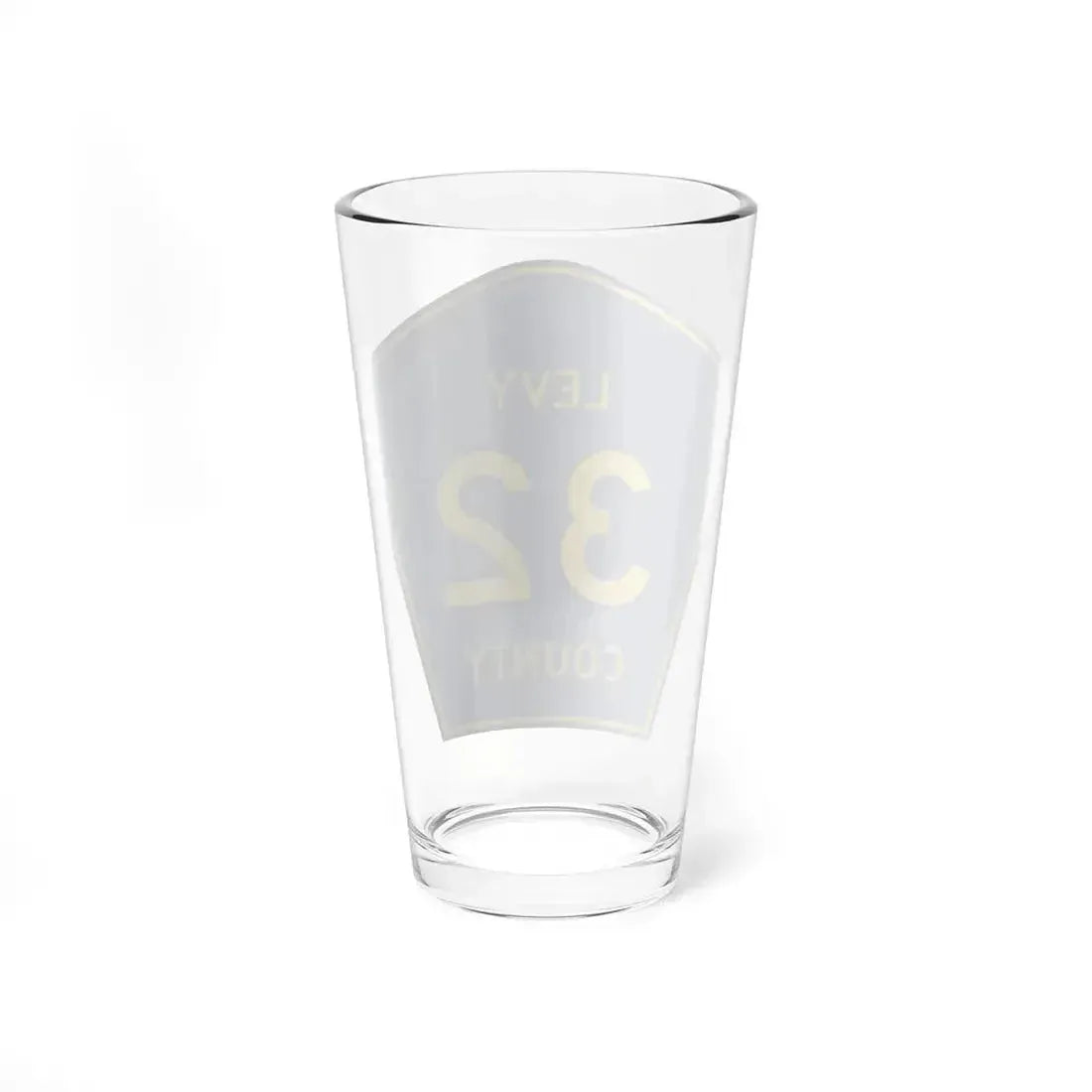 Levy County 32 (Florida) (Road Sign) Pint Glass 16oz - Go Mug Yourself