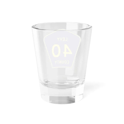 Levy County 40 (Florida) (Road Sign) Shot Glass 1.5oz - Go Mug Yourself