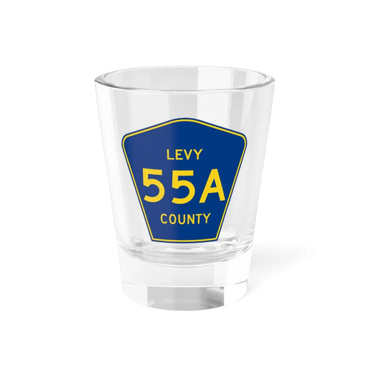 Levy County 55A (Florida) (Road Sign) Shot Glass 1.5oz 1.5oz - Go Mug Yourself