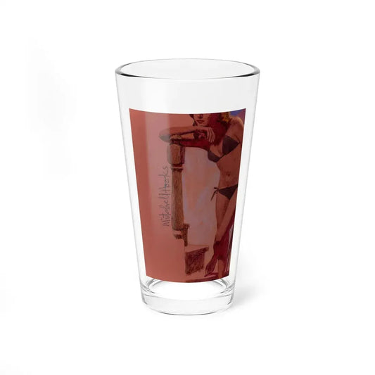 Lew Archer  The Chill, paperback cover (Bantam Books, 1963)_ signature - Pint Glass 16oz 16oz - Go Mug Yourself