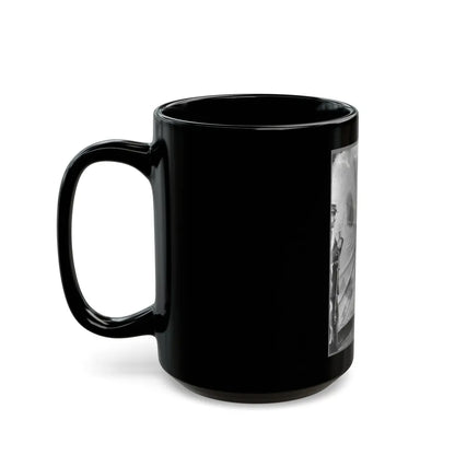 Lewis Payne, Lincoln Conspirator, Full-Length Portrait, Standing In Front Of Tent, Facing Right (U.S. Civil War) Black Coffee Mug-Go Mug Yourself