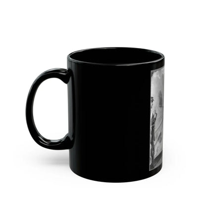 Lewis Payne, Lincoln Conspirator, Full-Length Portrait, Standing In Front Of Tent, Facing Right (U.S. Civil War) Black Coffee Mug-Go Mug Yourself