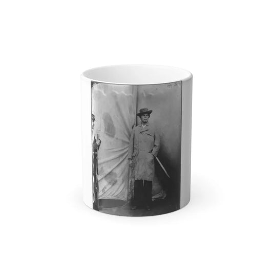 Lewis Payne, Lincoln Conspirator, Full-Length Portrait, Standing in Front of Tent, Facing Right (U.S. Civil War) Color Changing Coffee Mug 11oz-11oz-Go Mug Yourself
