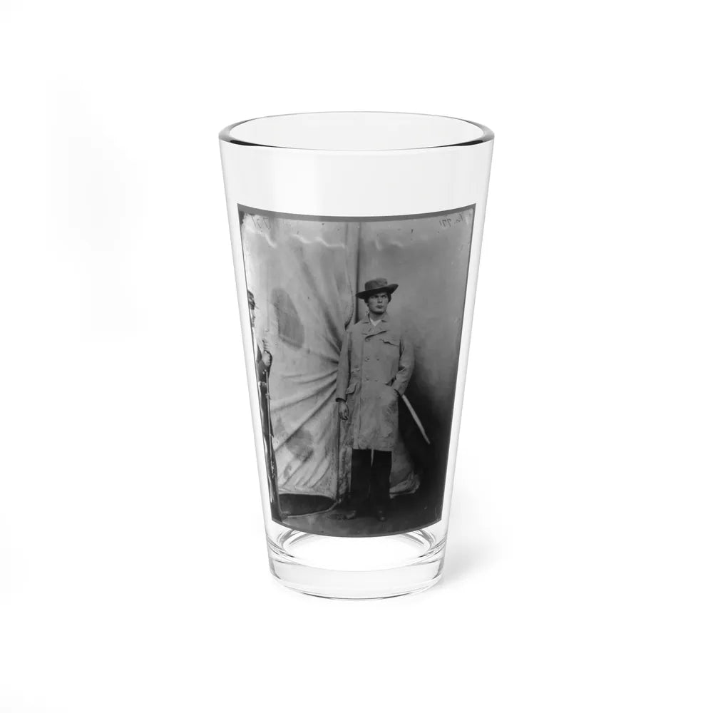 Lewis Payne, Lincoln Conspirator, Full-Length Portrait, Standing In Front Of Tent, Facing Right (U.S. Civil War) Pint Glass 16oz-16oz-Go Mug Yourself