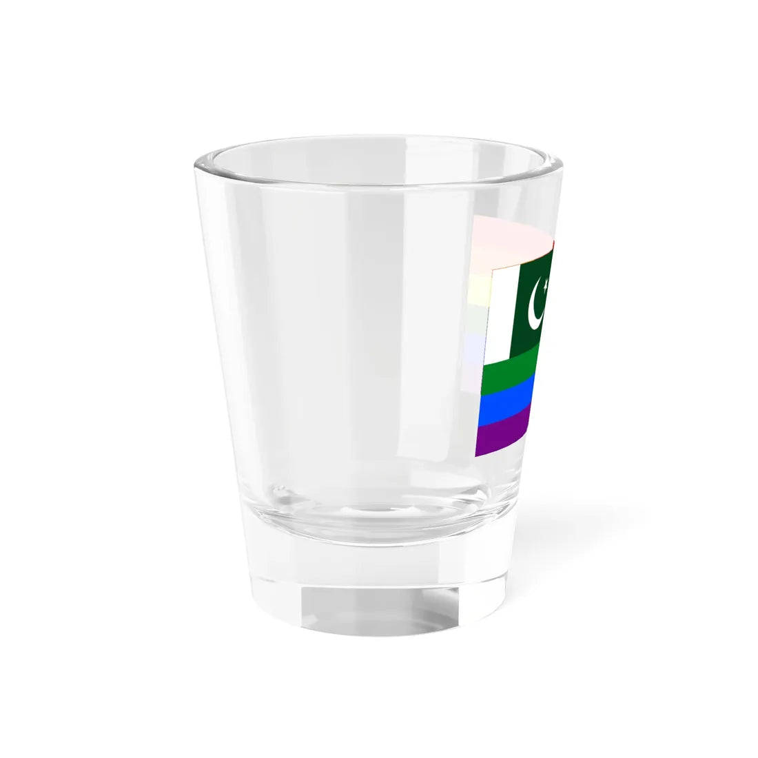 LGBT Ensign of Pakistan (Pakistan) Shot Glass 1.5oz - Go Mug Yourself