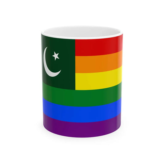 LGBT Ensign of Pakistan (Pakistan) White Coffee Mug 11oz - Go Mug Yourself