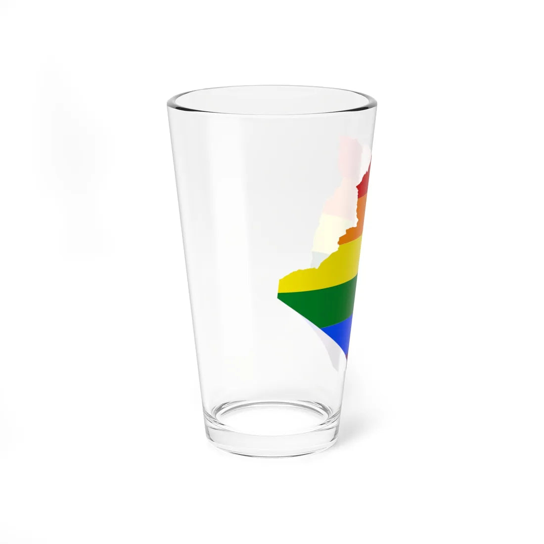 LGBT flag map of Algeria (Algeria) Pint Glass 16oz - Go Mug Yourself