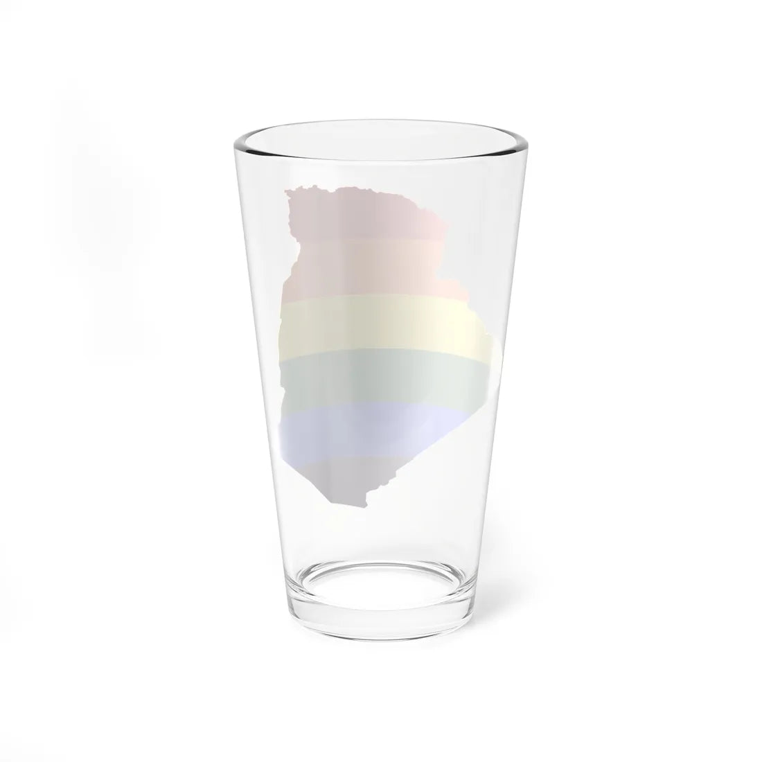 LGBT flag map of Algeria (Algeria) Pint Glass 16oz - Go Mug Yourself