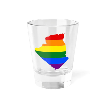 LGBT flag map of Algeria (Algeria) Shot Glass 1.5oz 1.5oz - Go Mug Yourself