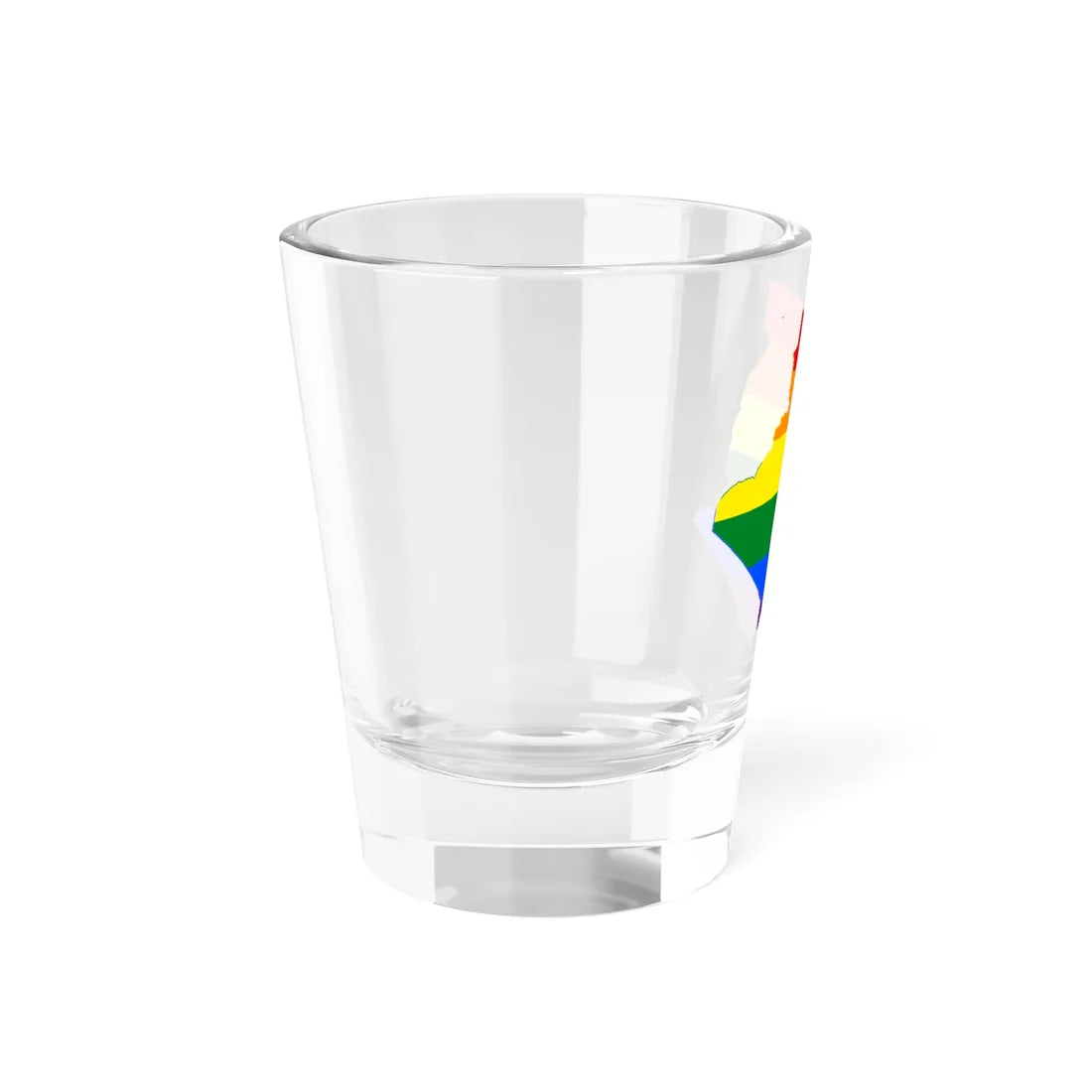 LGBT flag map of Algeria (Algeria) Shot Glass 1.5oz - Go Mug Yourself