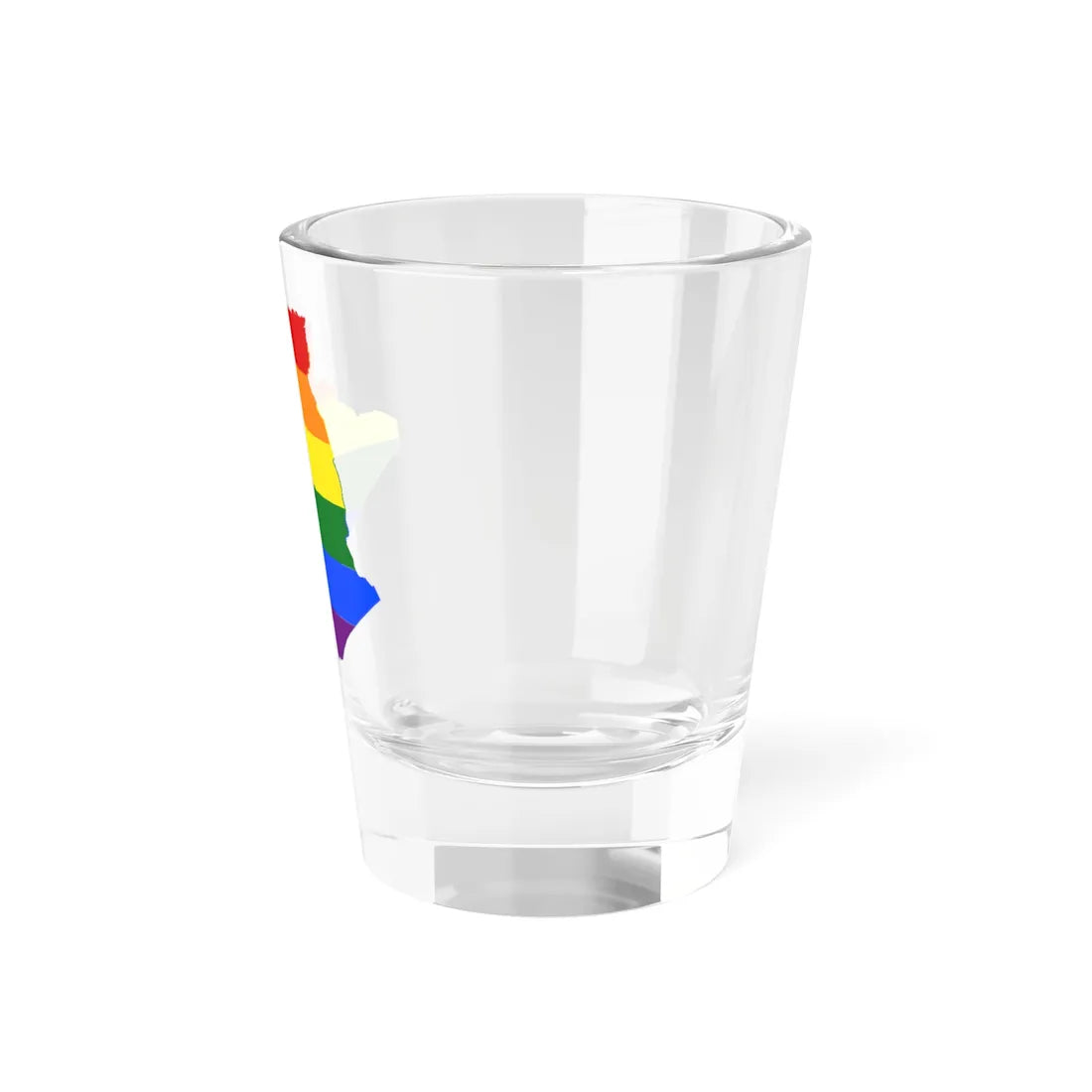 LGBT flag map of Algeria (Algeria) Shot Glass 1.5oz - Go Mug Yourself