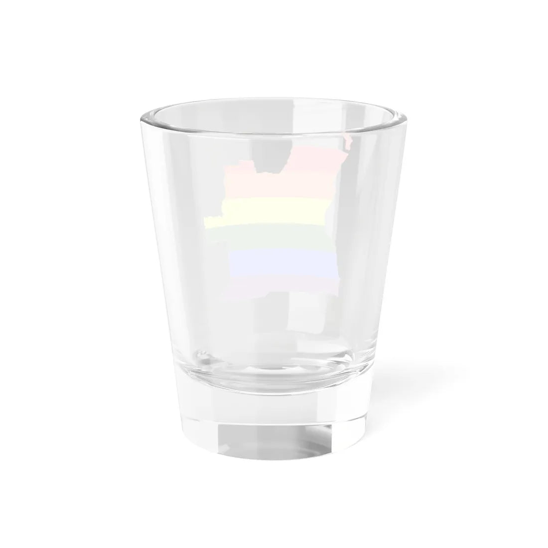 LGBT flag map of Angola (Angola) Shot Glass 1.5oz - Go Mug Yourself
