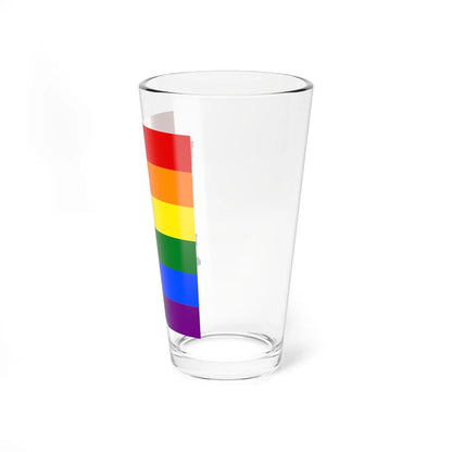 LGBT flag map of Arizona (United States) Pint Glass 16oz - Go Mug Yourself