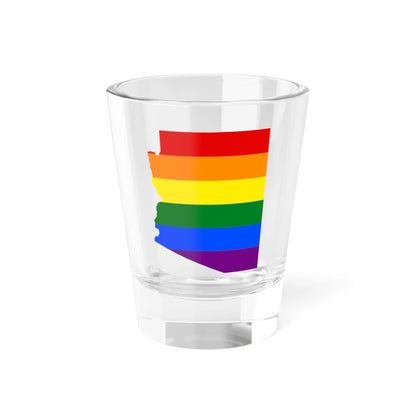 LGBT flag map of Arizona (United States) Shot Glass 1.5oz 1.5oz - Go Mug Yourself