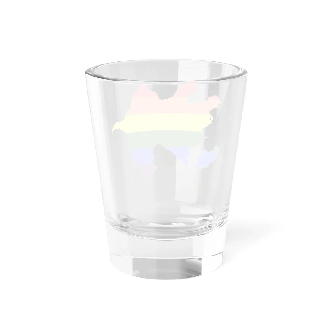 LGBT flag map of Azerbaijan (Azerbaijan) Shot Glass 1.5oz - Go Mug Yourself