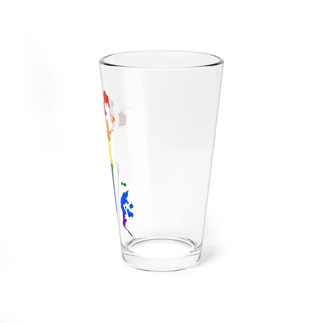 LGBT flag map of Bahrain (Bahrain) Pint Glass 16oz - Go Mug Yourself