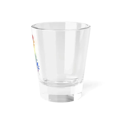 LGBT flag map of Bahrain (Bahrain) Shot Glass 1.5oz - Go Mug Yourself