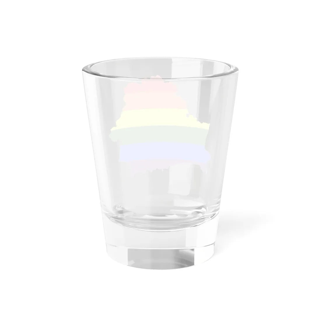 LGBT flag map of Belarus (Belarus) Shot Glass 1.5oz - Go Mug Yourself